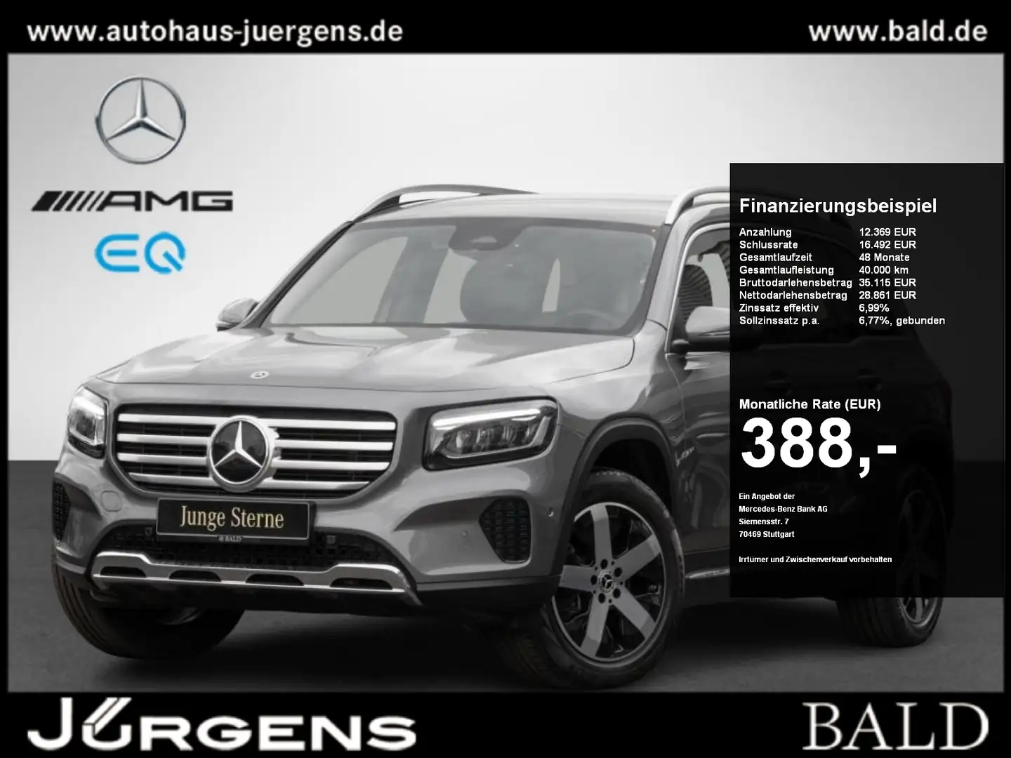 Mercedes-Benz GLB 250 4M Progressive-Advanced/LED/Cam/Easy/18" Grey - 1