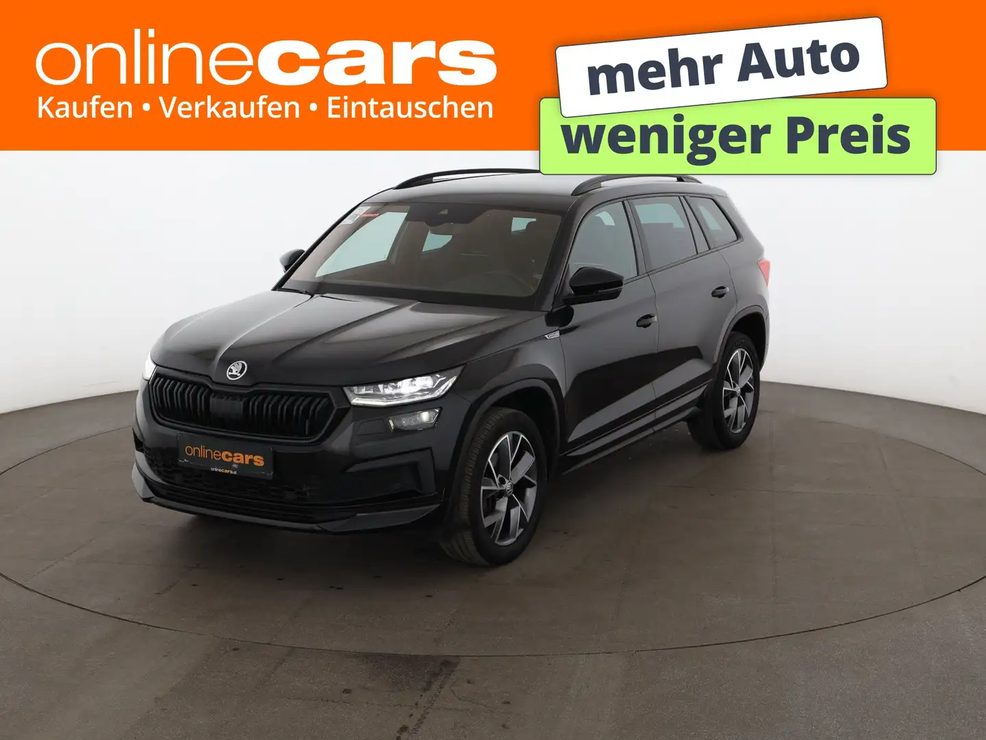 Skoda Kodiaq 2.0 TDI Sport Aut MATRIX RADAR NAVI LEDER Schwarz - 1