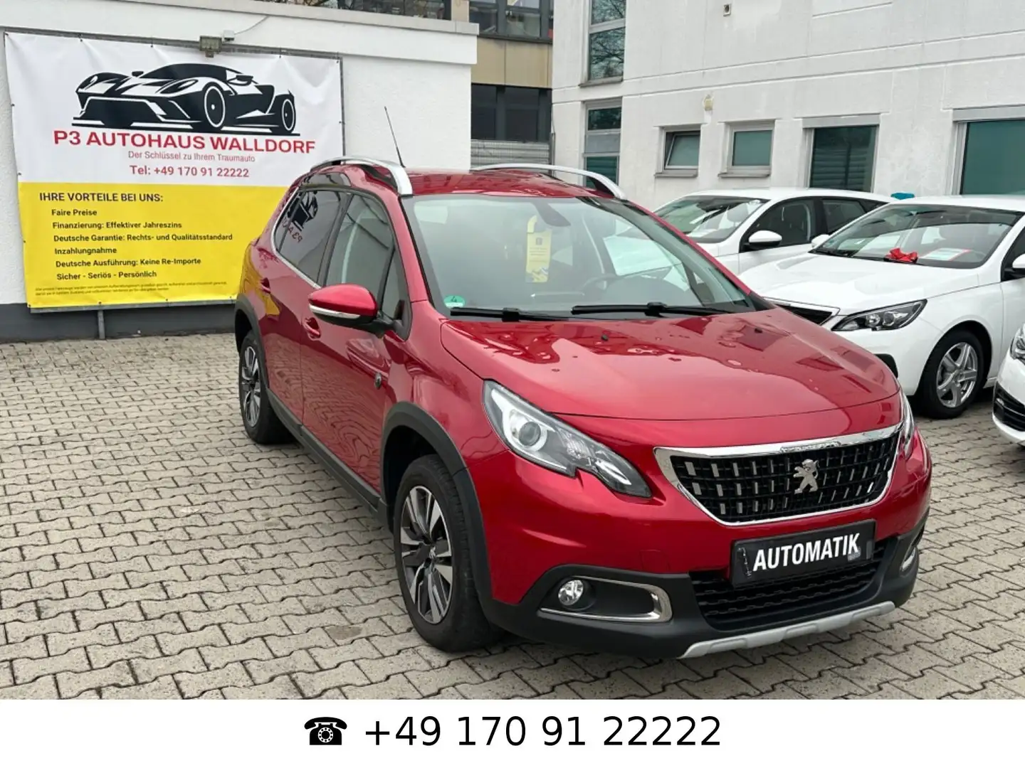 Peugeot 2008 Crossway*Garantie*Autom. Scheckheftgepflegt Червоний - 1