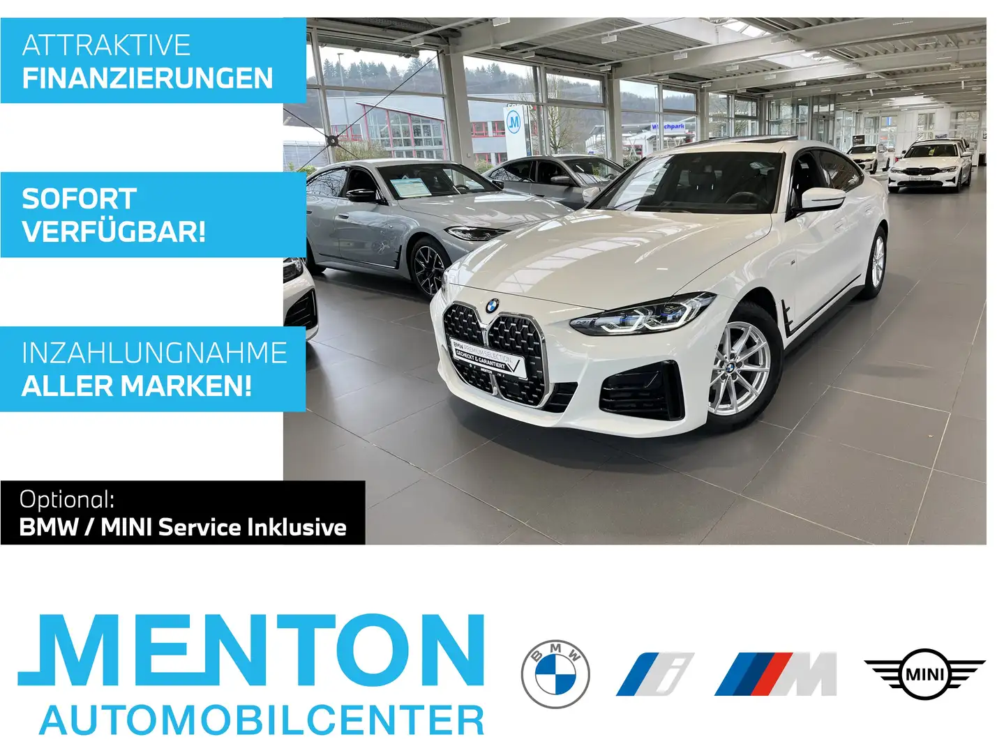 BMW 420 d Gran Coupé M-Sportpaket AHK/LCProf./Laserlicht/G Weiß - 1
