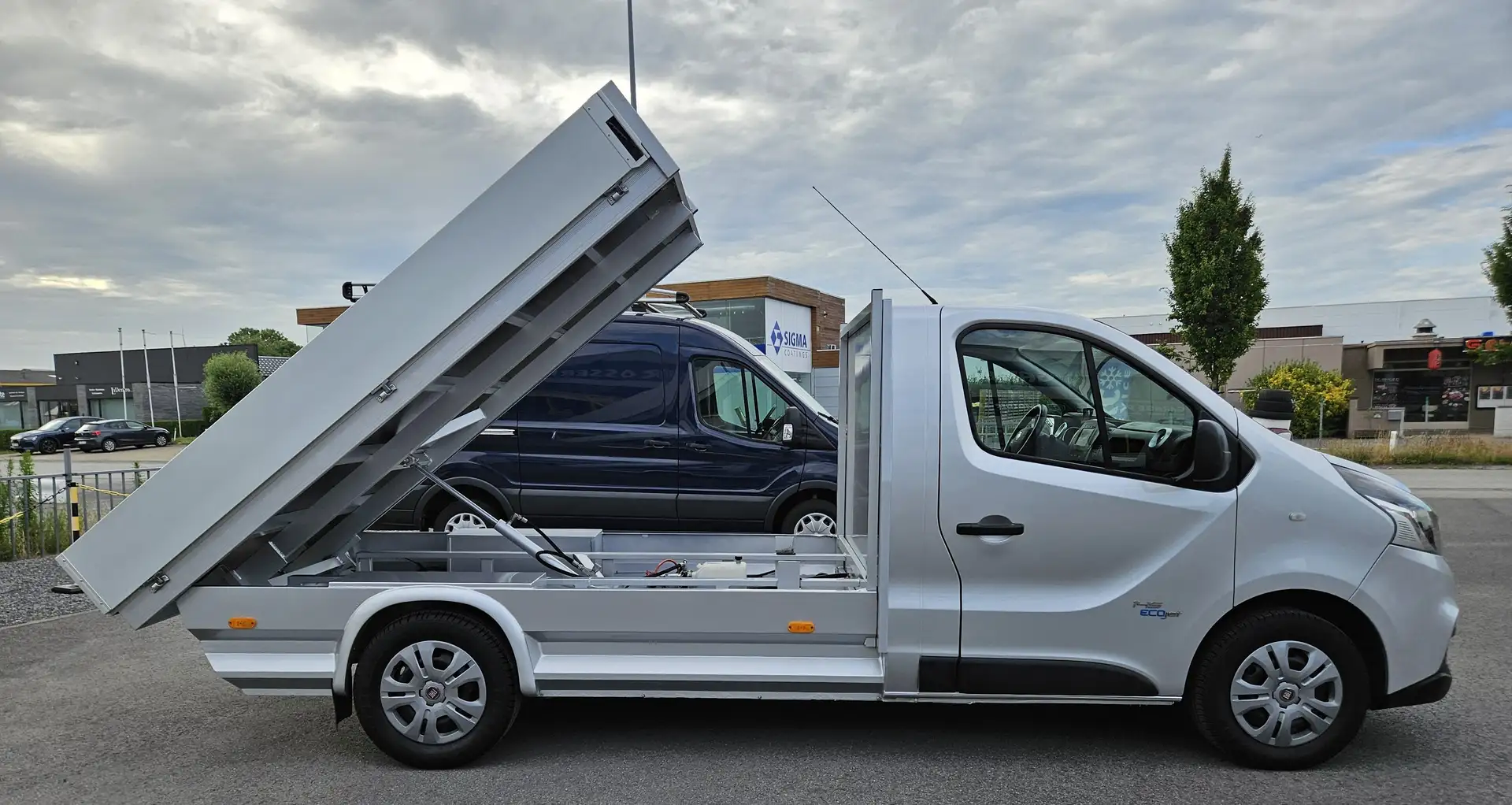 Fiat Talento 1.6 open laadbak kipper airco cruise contr Zilver - 1