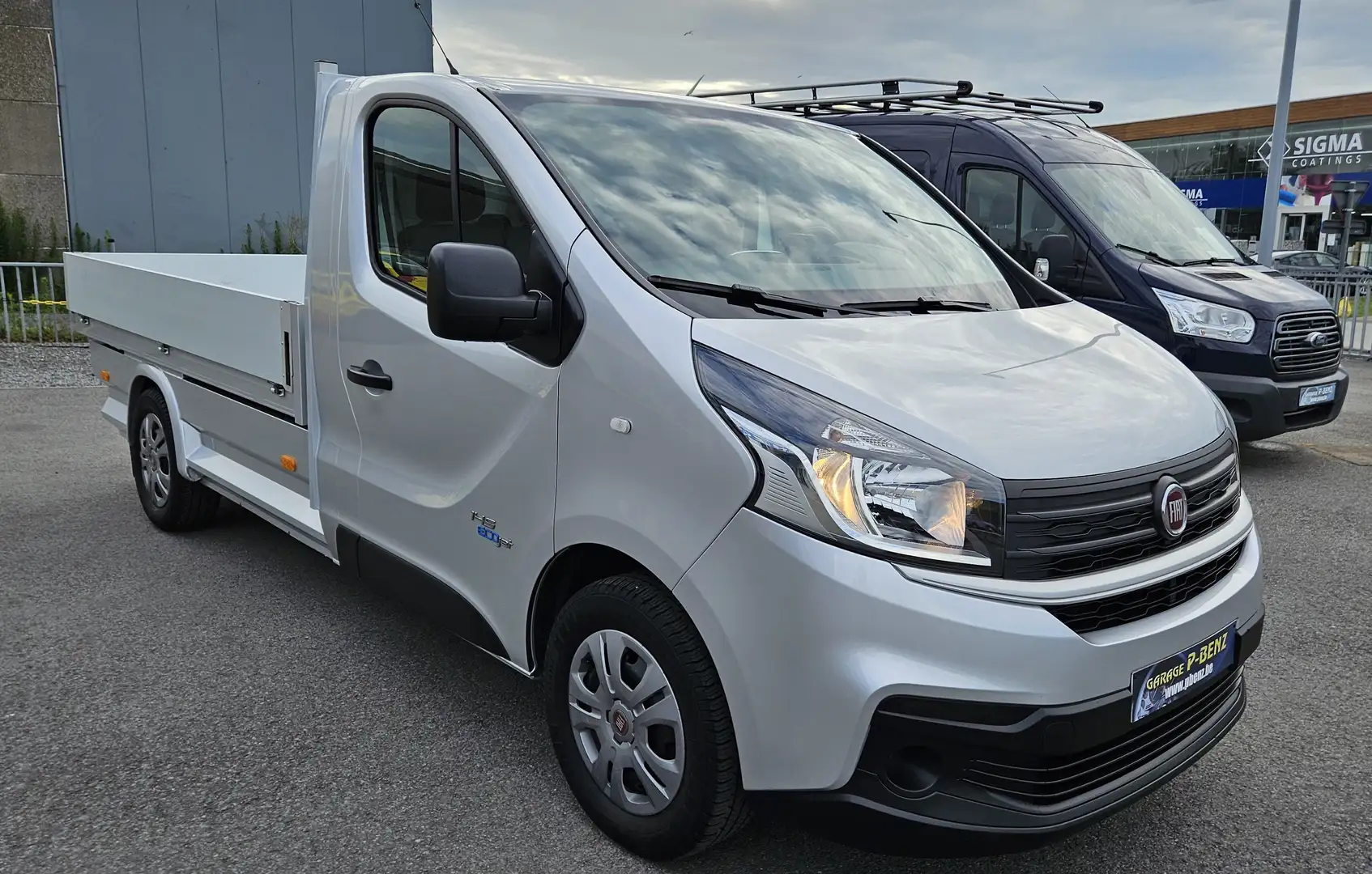 Fiat Talento 1.6 open laadbak kipper airco cruise contr Zilver - 2