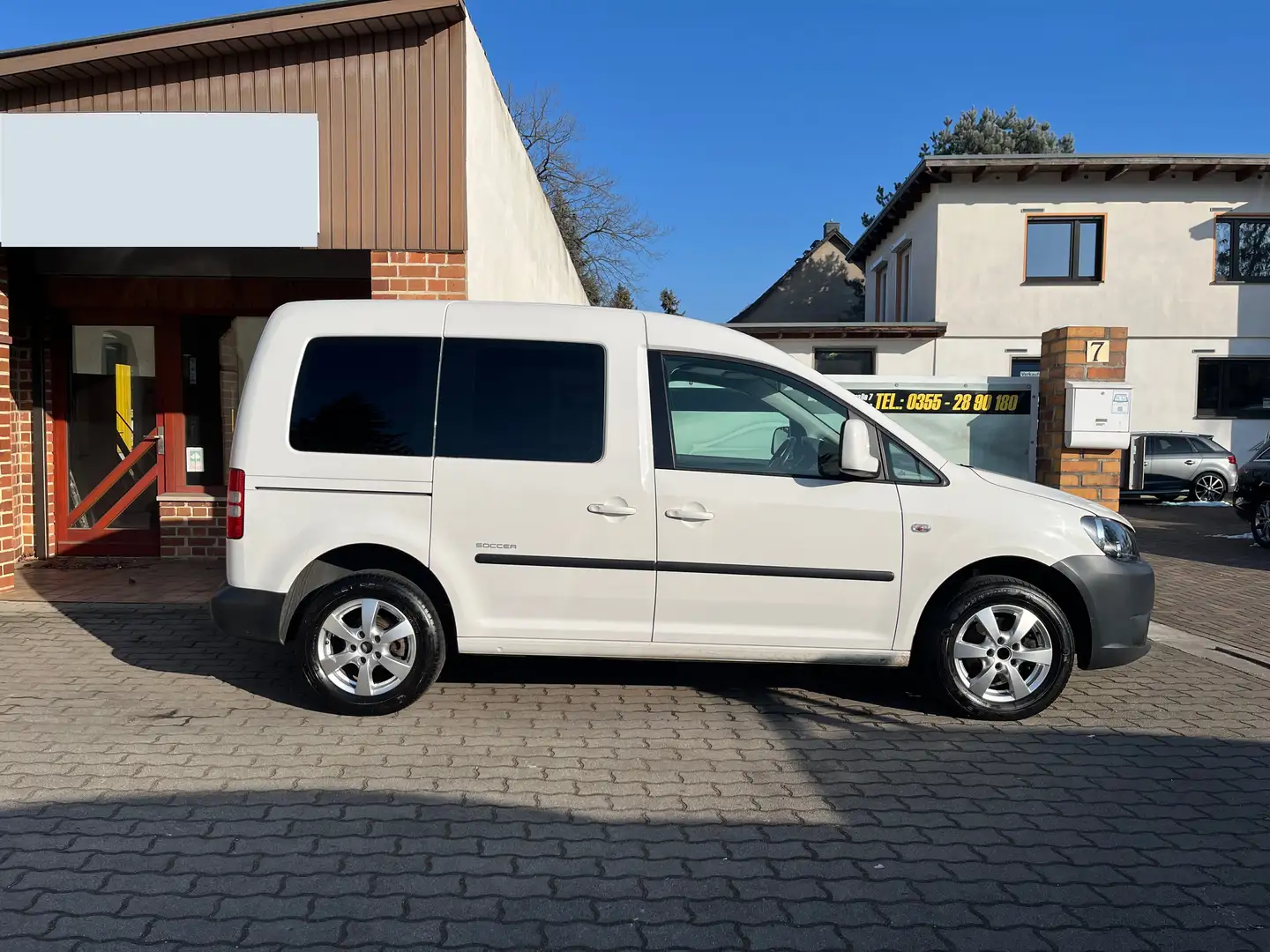 Volkswagen Caddy Soccer  2x Schiebetür- Klima - Alus Weiß - 1