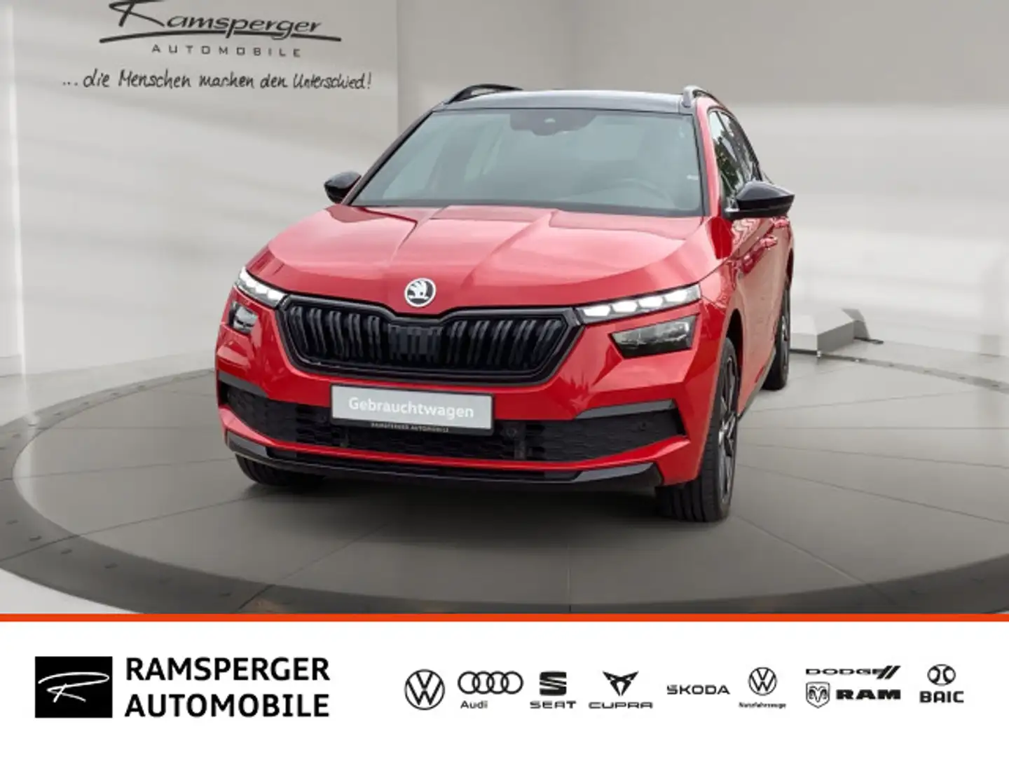 Skoda Kamiq 1.5 TSI Monte Carlo GRA LED Navi Vorbe.AHK Rouge - 1