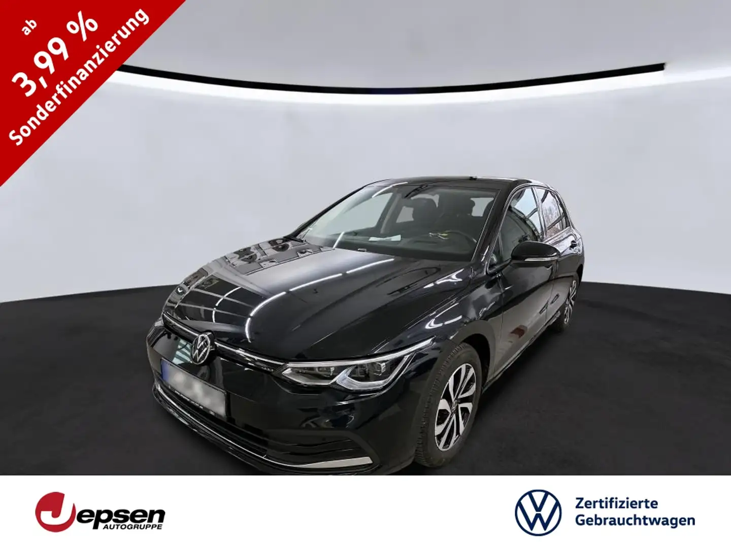 Volkswagen Golf Active 1.5 TSI 4xSHZ+ACC+HuD+RearView+Stdhz Schwarz - 1