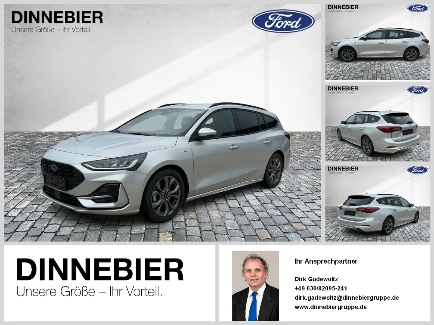 Ford Focus ST-Line LED+AHK+Navi+Kamera+Winterpaket Argent - 1