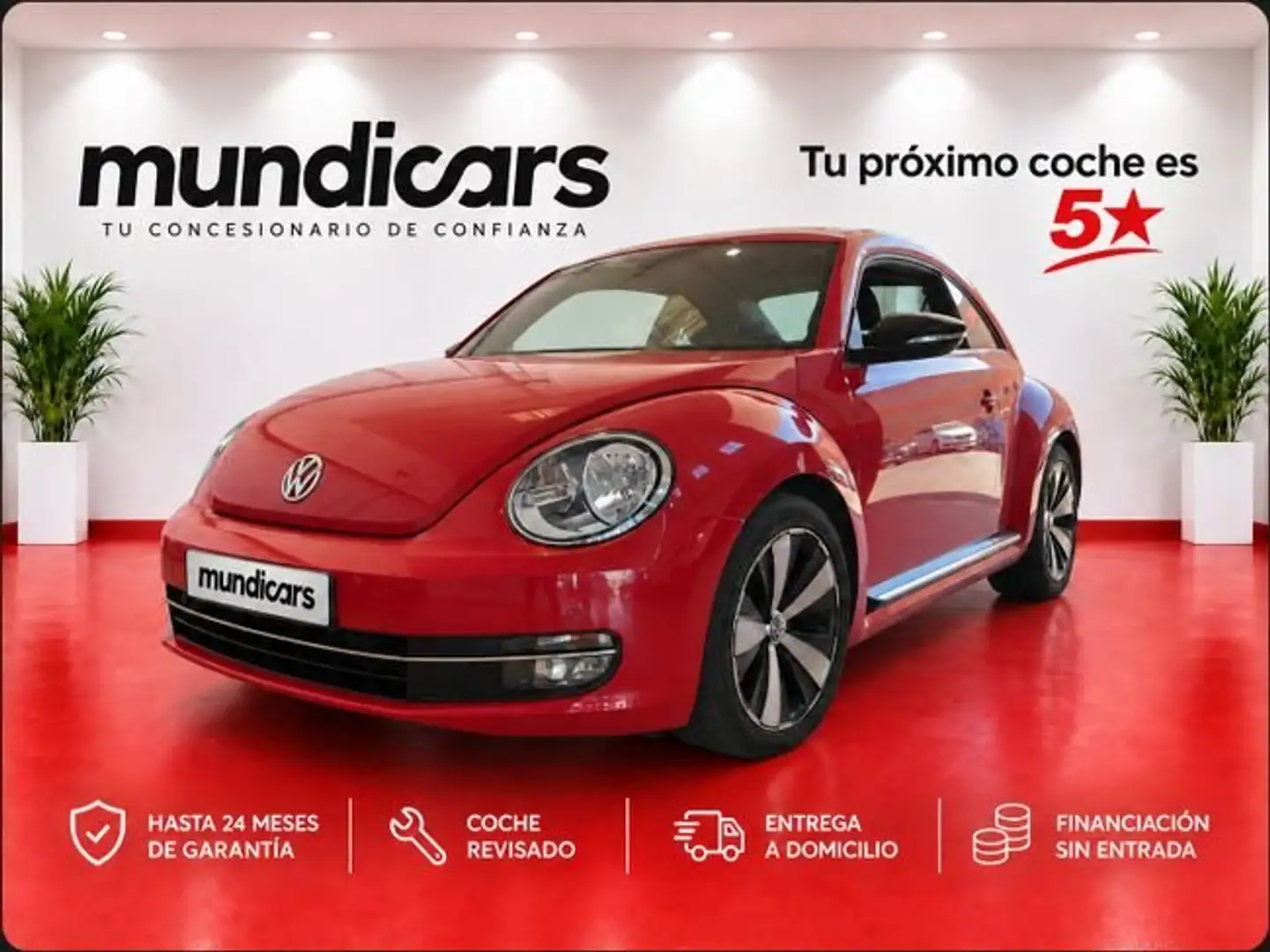 Volkswagen Beetle 2.0 TSI 200cv DSG Sport Rojo - 2