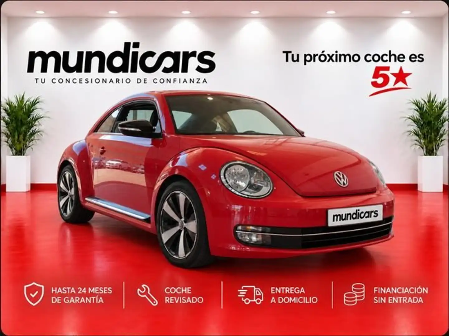 Volkswagen Beetle 2.0 TSI 200cv DSG Sport Rojo - 1