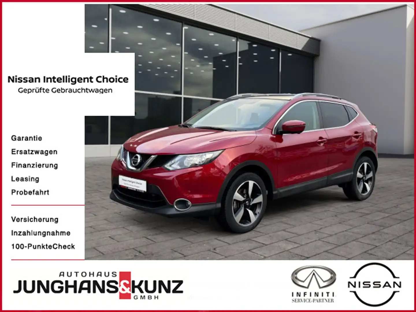 Nissan Qashqai 1.2 DIG-T N-Connecta 116PS PGD KLIMA NAV Rot - 1
