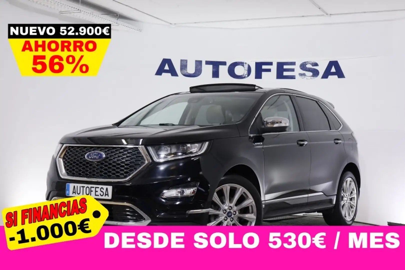 Ford Edge 2.0 TDCI AWD 210CV AUTO 5P S/S # NAVY, CUERO, TECH Negro - 1