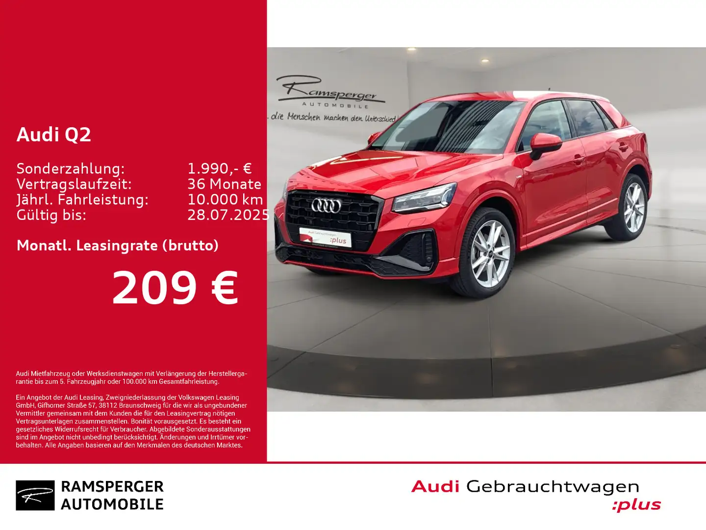 Audi Q2 S line 35 TFSI Matrix ACC Optikp. keyless Rot - 1