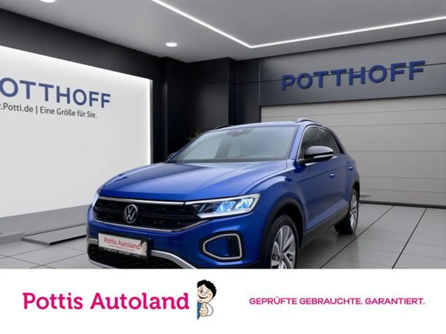 Volkswagen T-Roc 1.0 TSI GOAL NAVI PDC LED SITZHZG Blau - 1