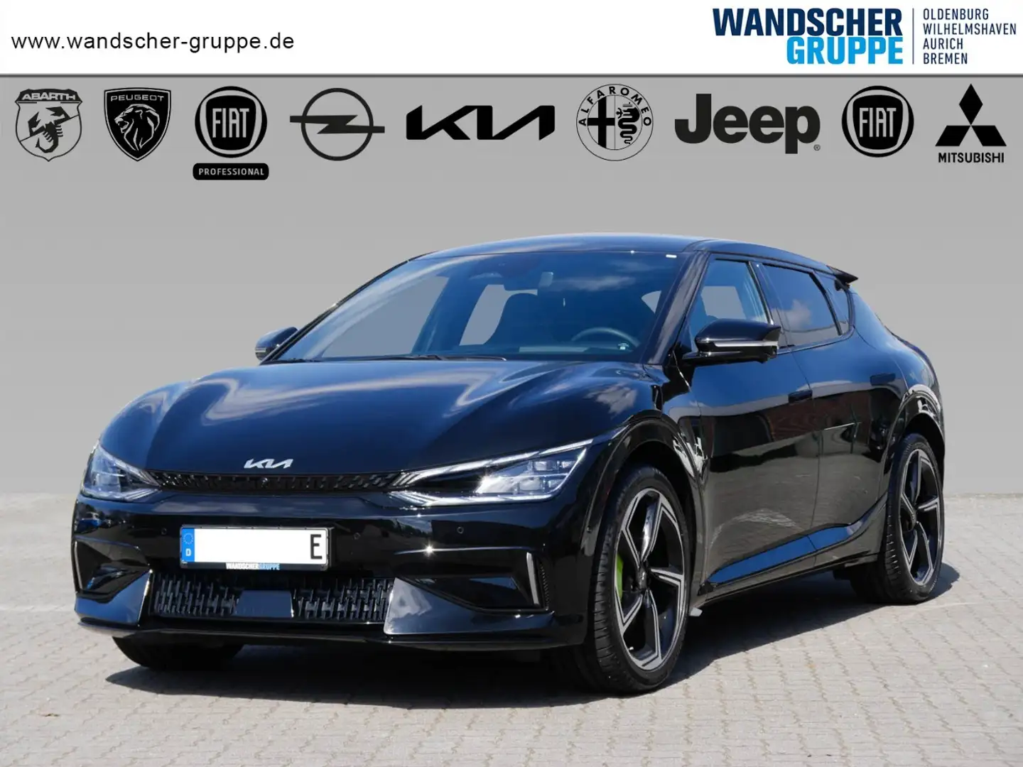 Kia EV6 GT Elektro 77,4 kWh +HUD+KeyLess+SHZ+SpurH Schwarz - 1