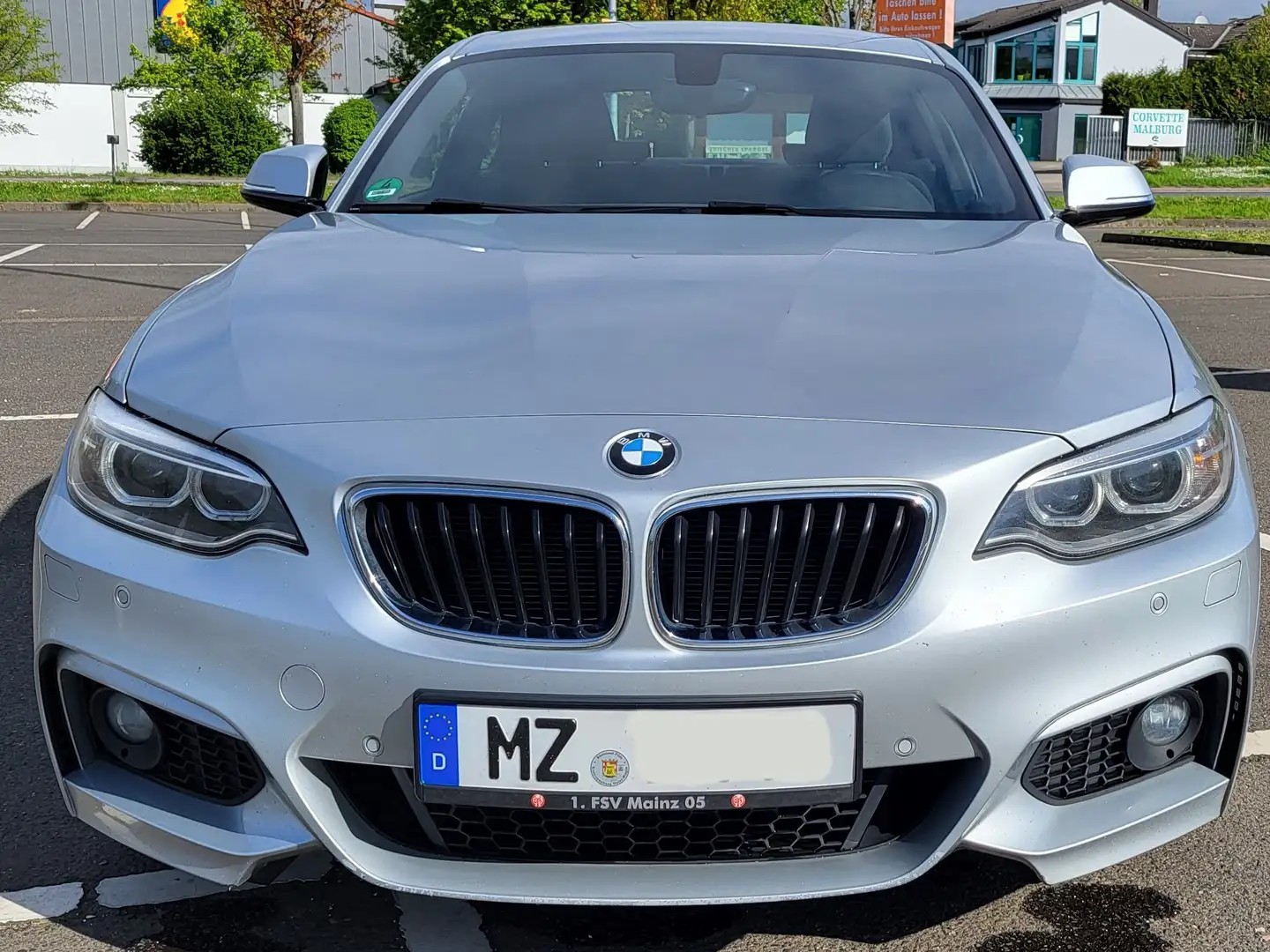 BMW 218 218d Coupe M-Sport Silber - 2