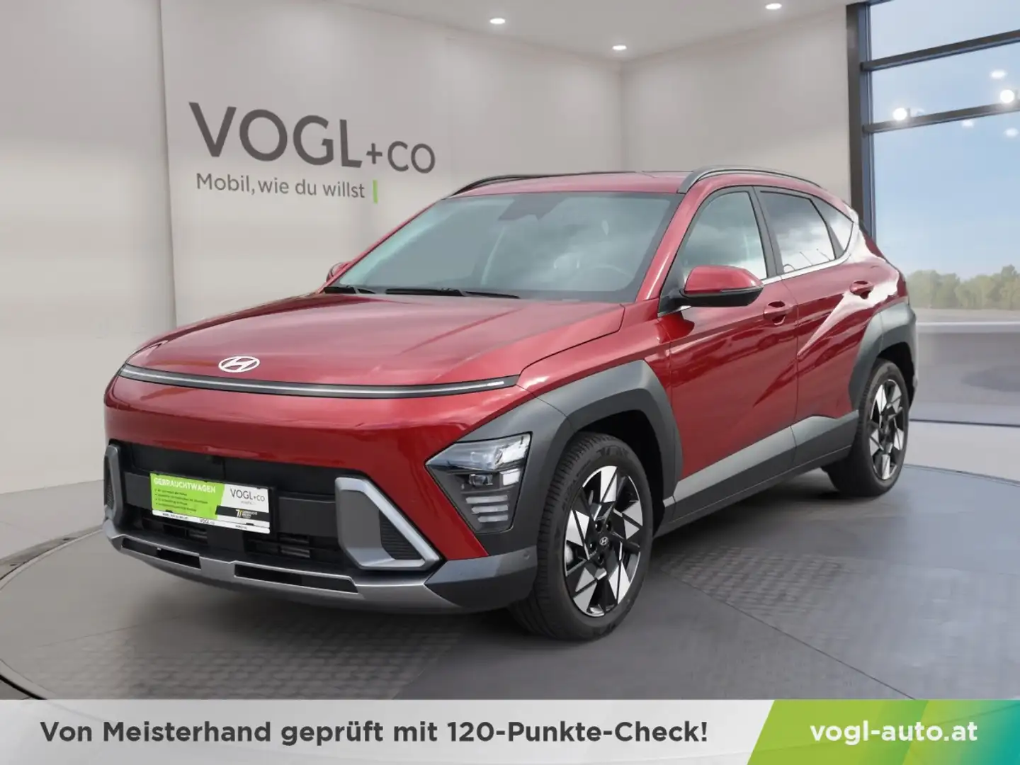 Hyundai KONA (SX2) Prestige Line 1.6 T-GDI 4WD DCT k3bp2-P Rouge - 1