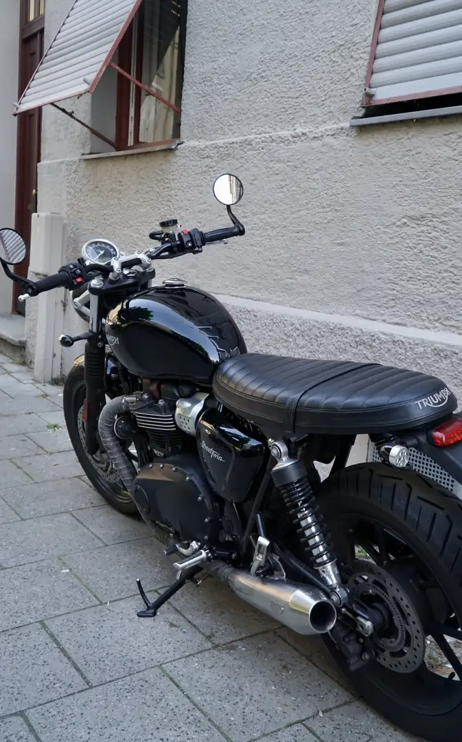 Triumph Street Twin Brat Tracker Negru - 1