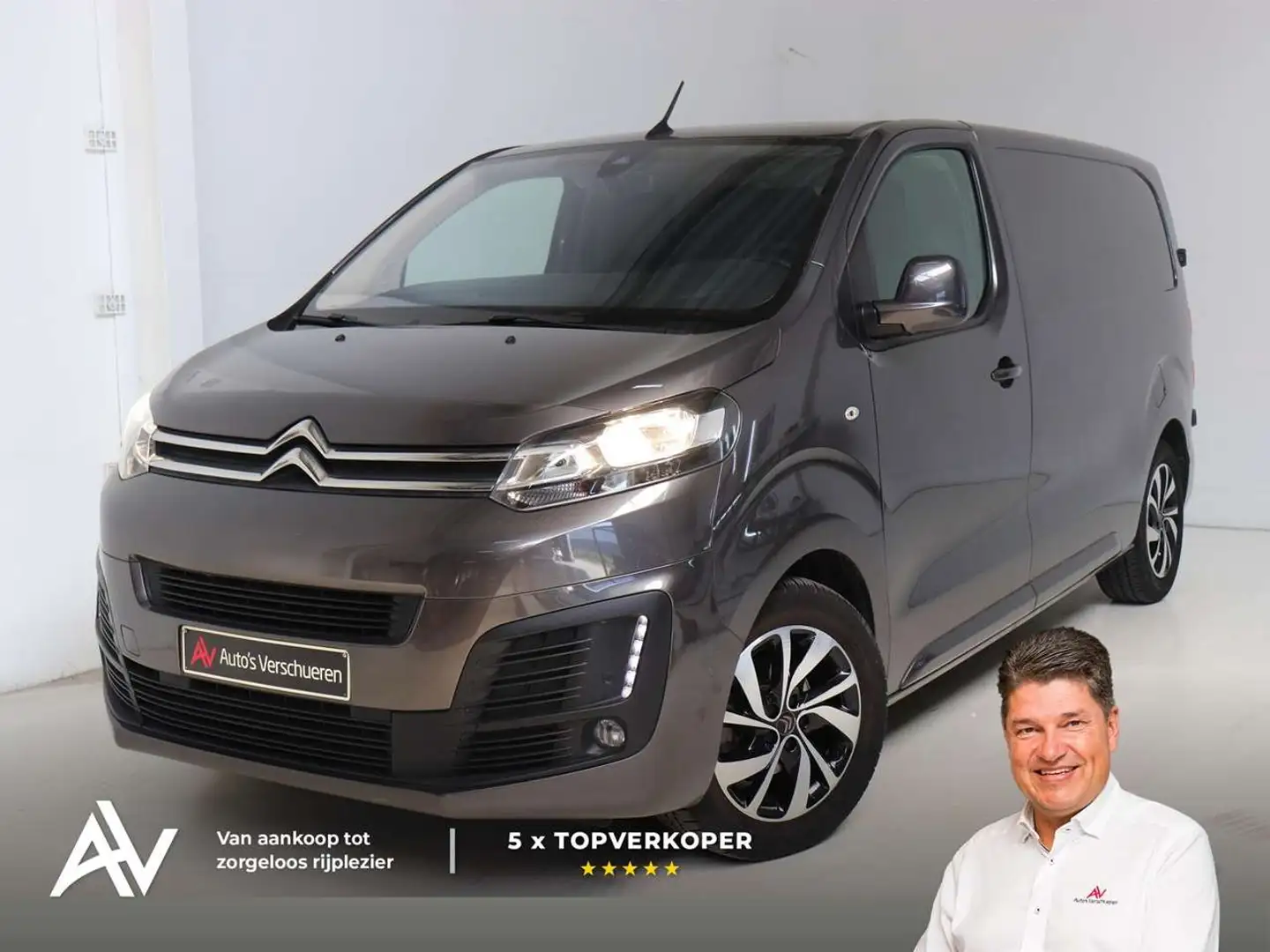 Citroen Jumpy 2.0 BlueHDi EAT ** Camera Auto AC Navi/Carplay Gris - 1