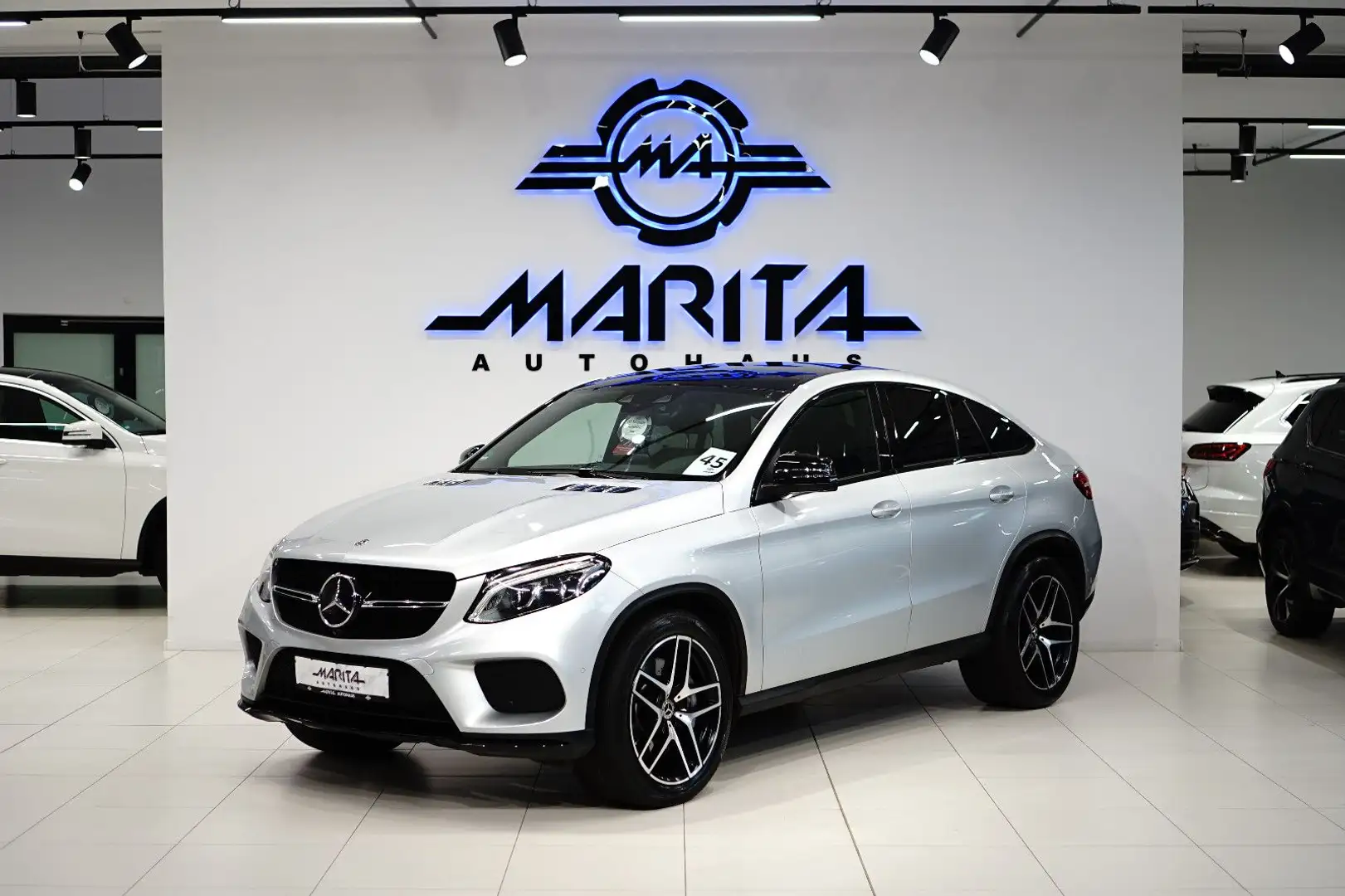 Mercedes-Benz GLE 350 d COUPE|AMG|MEMORY|360°|H&R|LUFTF.|NIGHT| Silver - 1