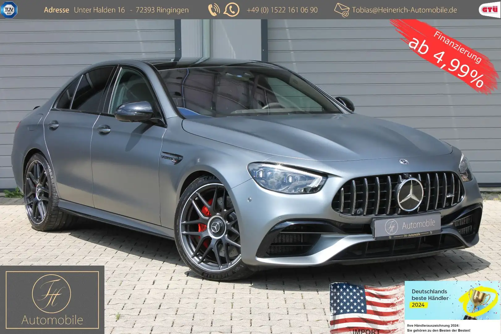 Mercedes-Benz E 63 AMG E 63 S AMG 4Matic+*Limo*Facelift Umbau*Top! Grau - 1