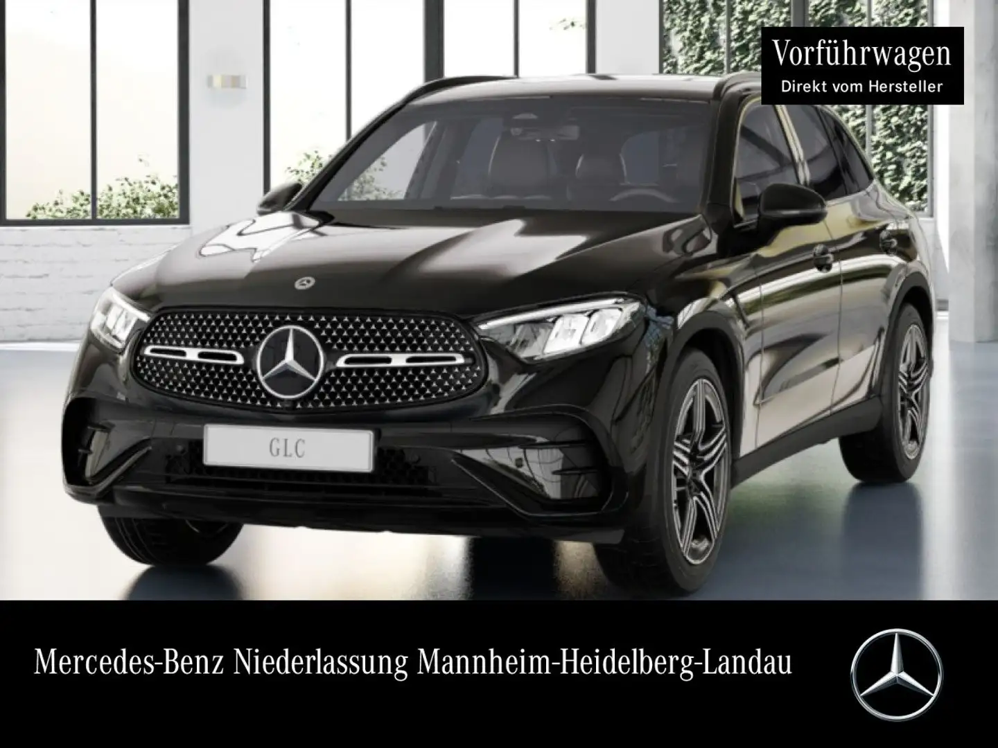 Mercedes-Benz GLC 220 d 4M AMG+NIGHT+AHK+LED+KAMERA+KEYLESS+9G Schwarz - 1