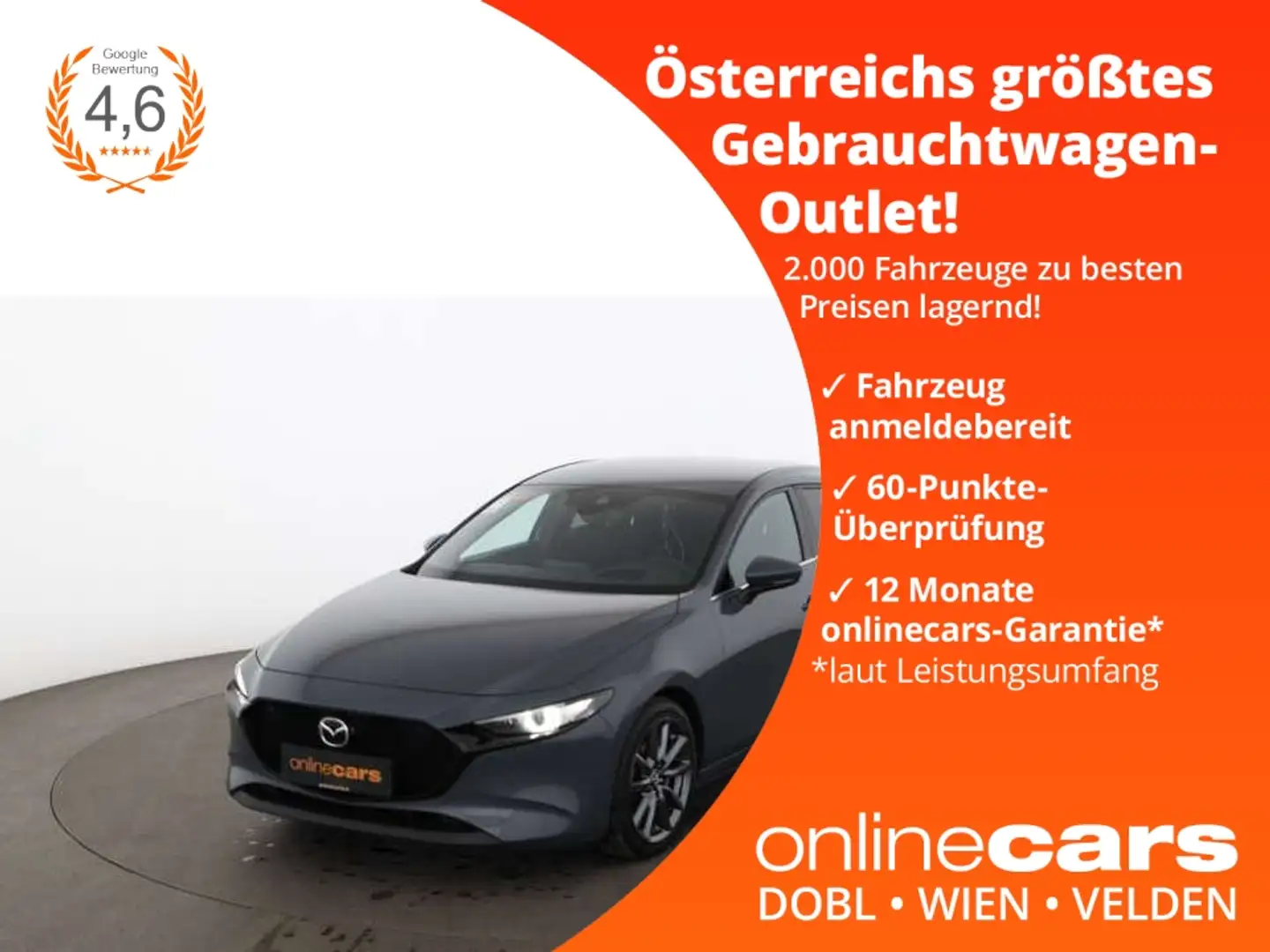 Mazda 3 1.8 SKYACTIV-D Comfort LED HEAD-UP RADAR BOSE Grau - 1