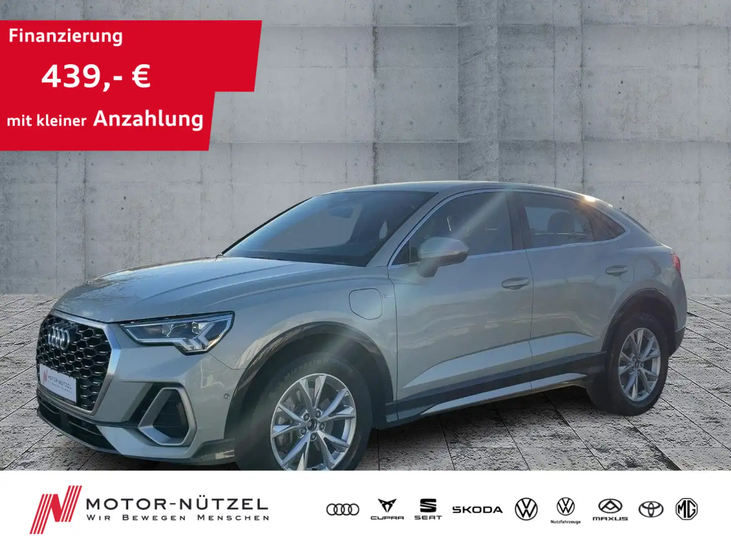 Audi Q3 45 TFSI e S-LINE LED+NAVI+RFK+GRA Argent - 1