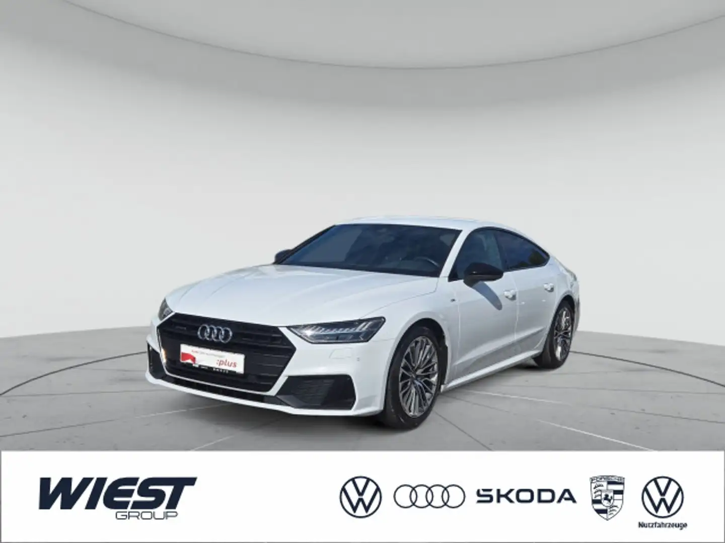Audi A7 55 TFSI e qu. S tronic, MATRIX/2xPD Weiß - 1