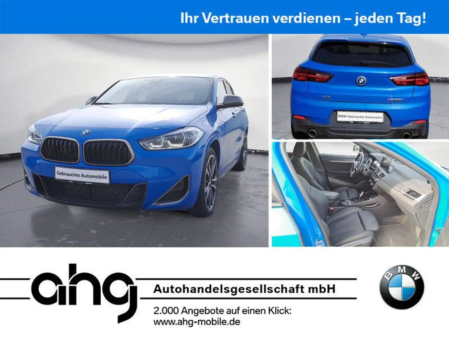 BMW X2 M35i Navigation Komfortzugang Lenkradheizung Blau - 1