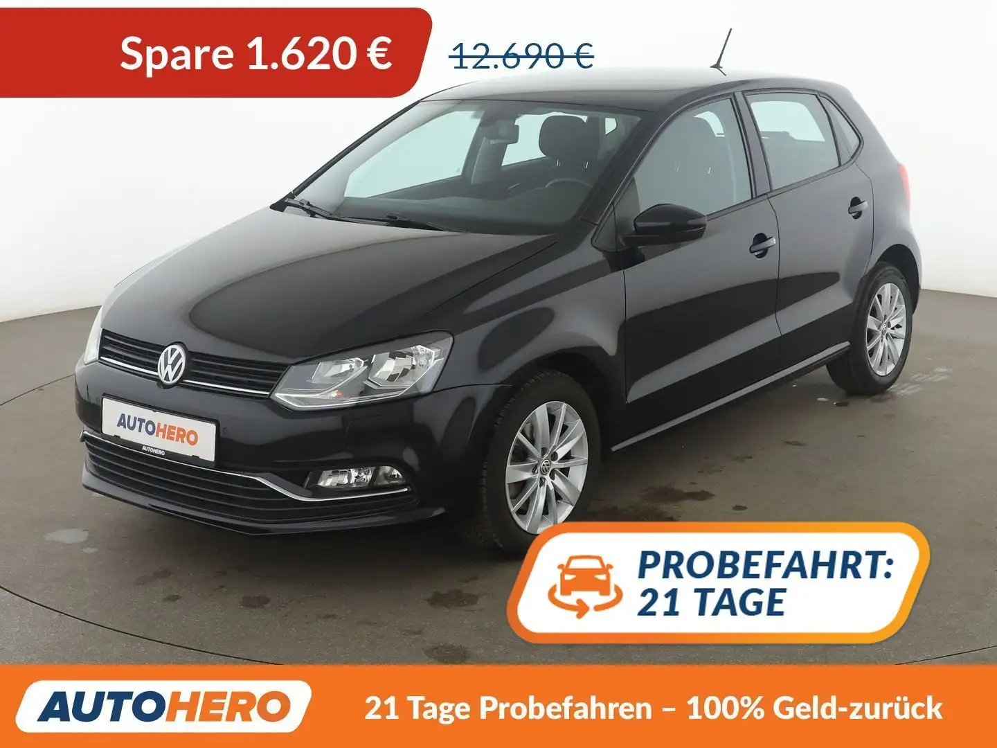 Volkswagen Polo 1.2 TSI Highline BlueMotion Tech*TEMPO*KLIMA* Schwarz - 1