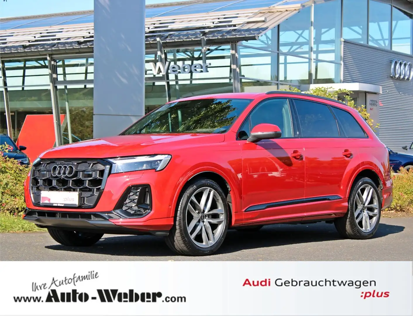 Audi Q7 45TDI qu S LINE BLACK HuD LUFTFED MATRIX 21" Rot - 1