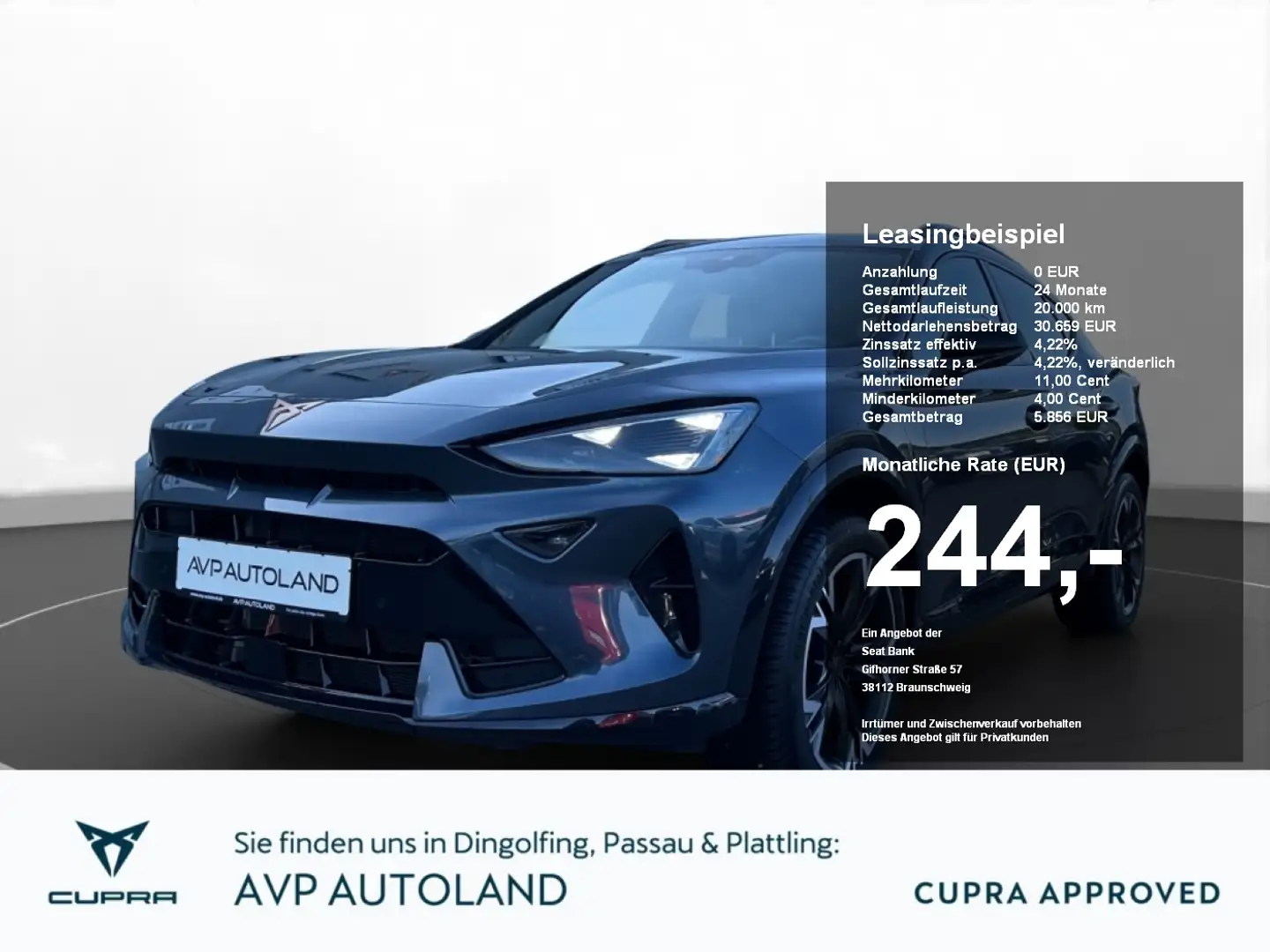 CUPRA Formentor 1.5 eTSI DSG Facelift Gri - 1