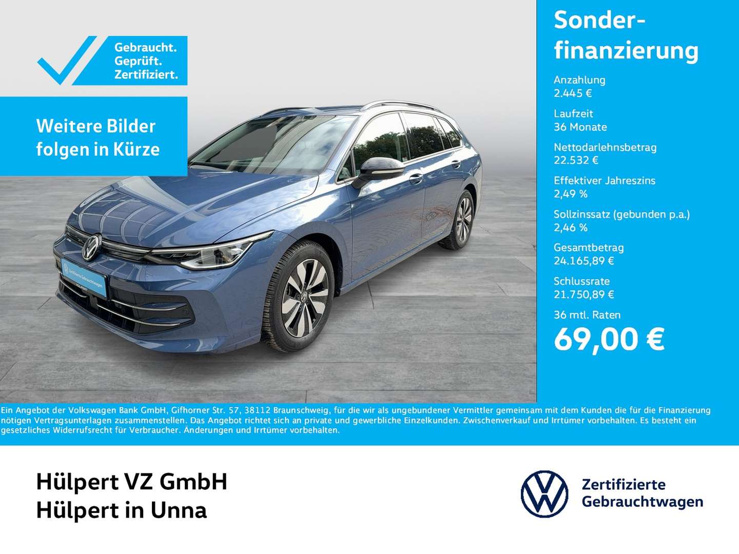 Volkswagen Golf Variant nuo 440 €/ mėn Dyzelinas 2025m. Kita Automatinė