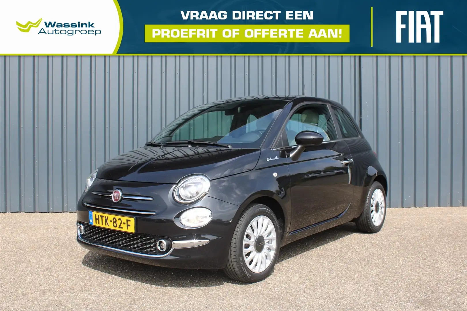 Fiat 500 1.0 70pk Dolcevita Climate Control | Carplay | Pan Noir - 1