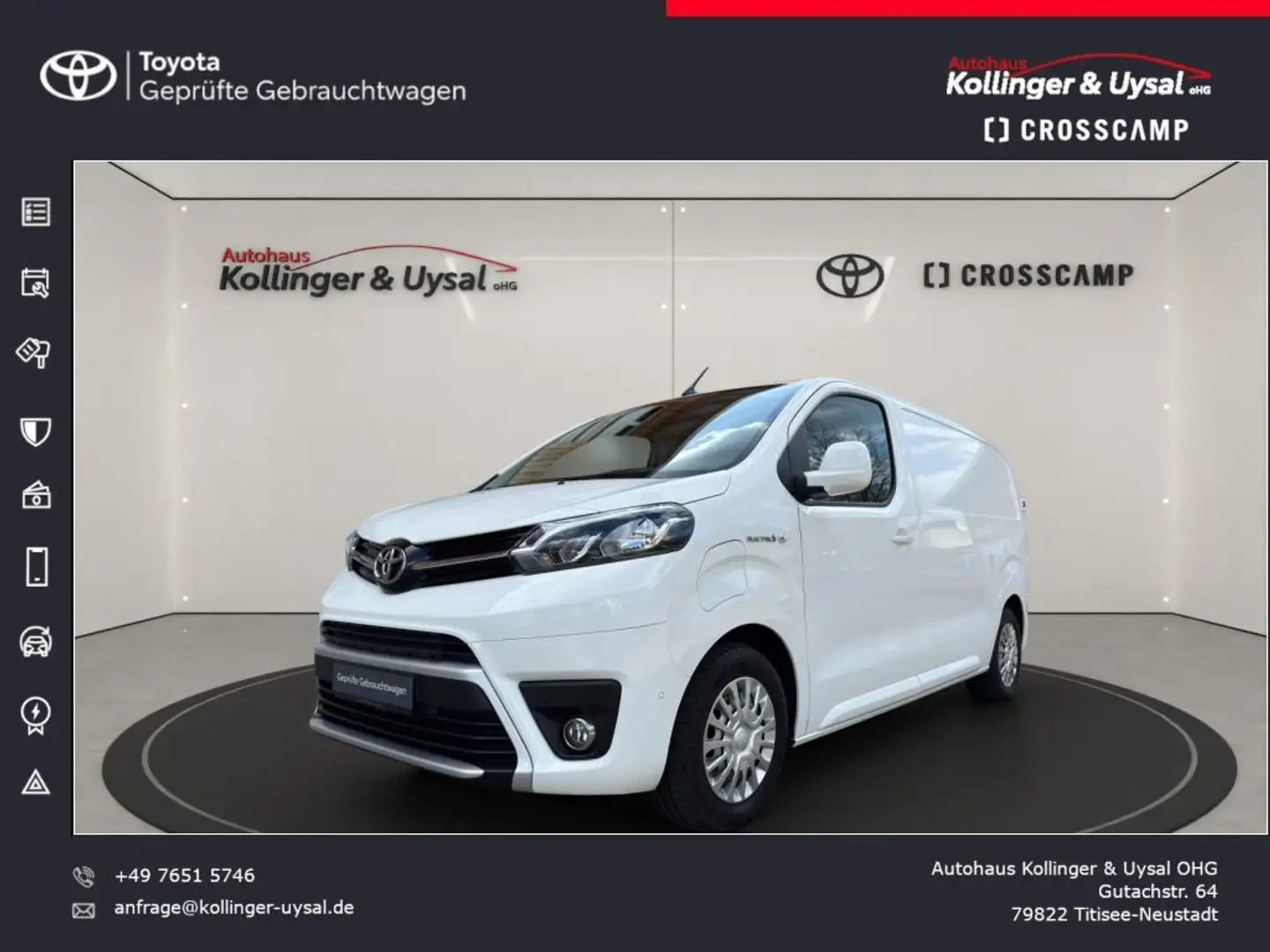 Toyota Proace Elektric (75 kWh) L1 Comfort | Navi | KEYLESS ... Weiß - 1
