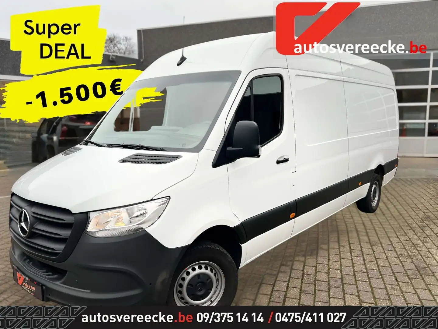 Mercedes-Benz Sprinter 317 L3H2 (32.700€ex)CAMERA  PTS  CARPLAY Blanc - 1