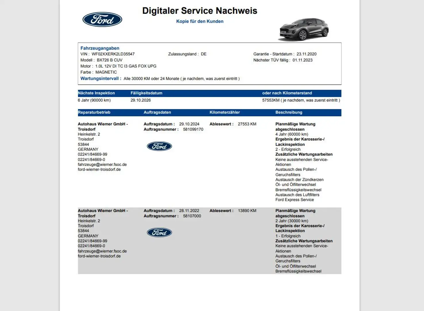 Ford Puma Titanium X Navi Kamera 2xPDC Lenkr.Sitzheiz. Grijs - 2