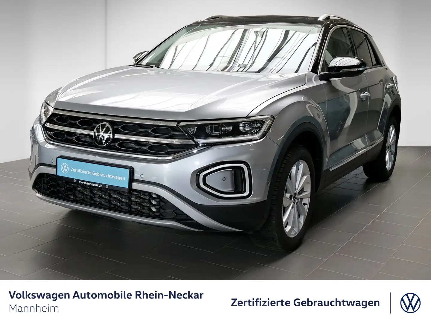 Volkswagen T-Roc 1.5 TSI Style DSG Navi AHK LED uvm Silber - 2