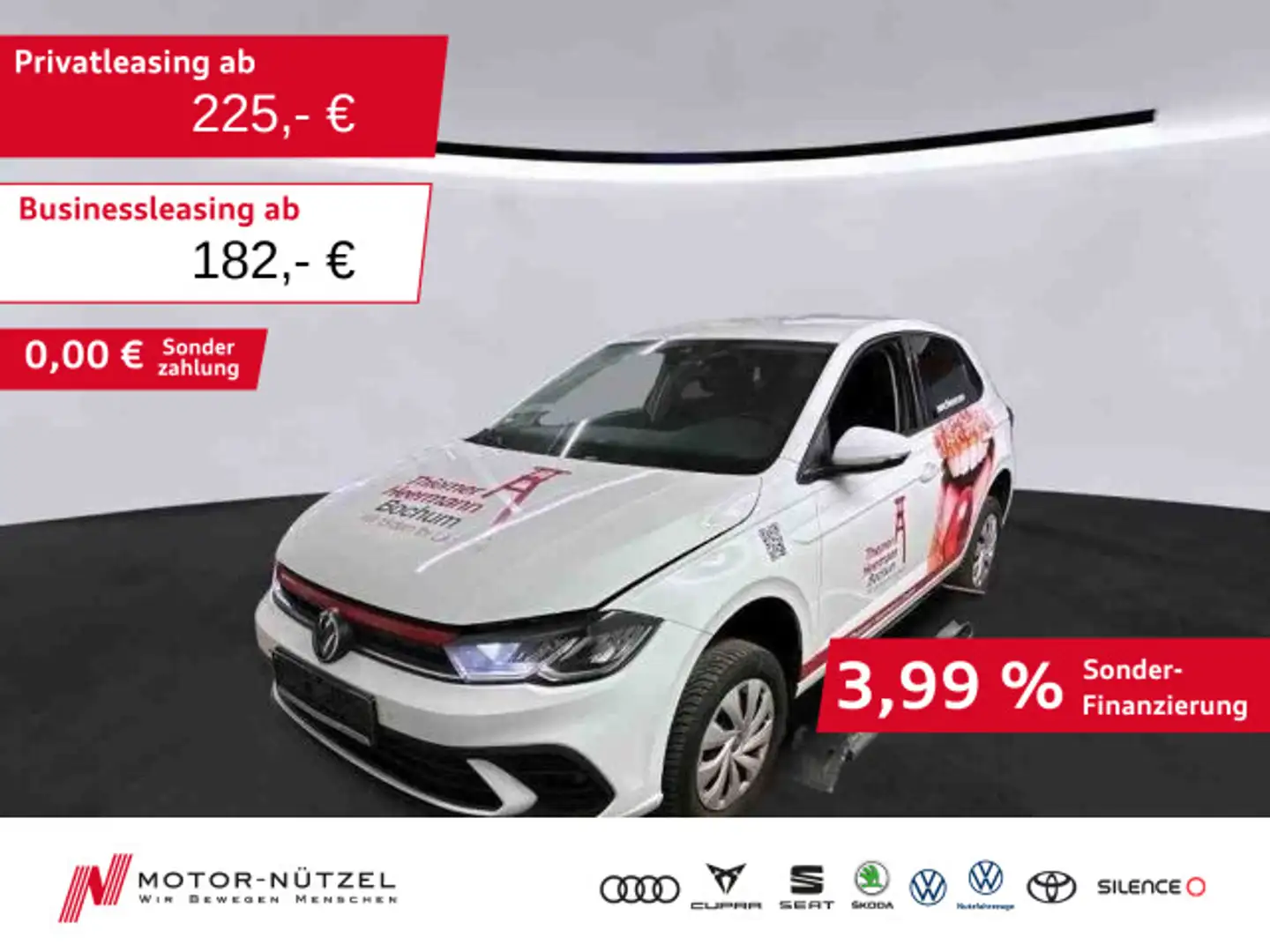 Volkswagen Polo 1.0 LIFE LED+APP+BT+DAB+MFL+SHZ+PDC+NSW+VC Weiß - 1