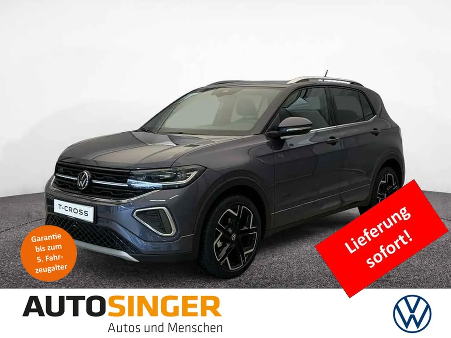 Volkswagen T-Cross R-Line 1.5 TSI DSG AHK*CAM*NAV*MATRIX Grau - 1