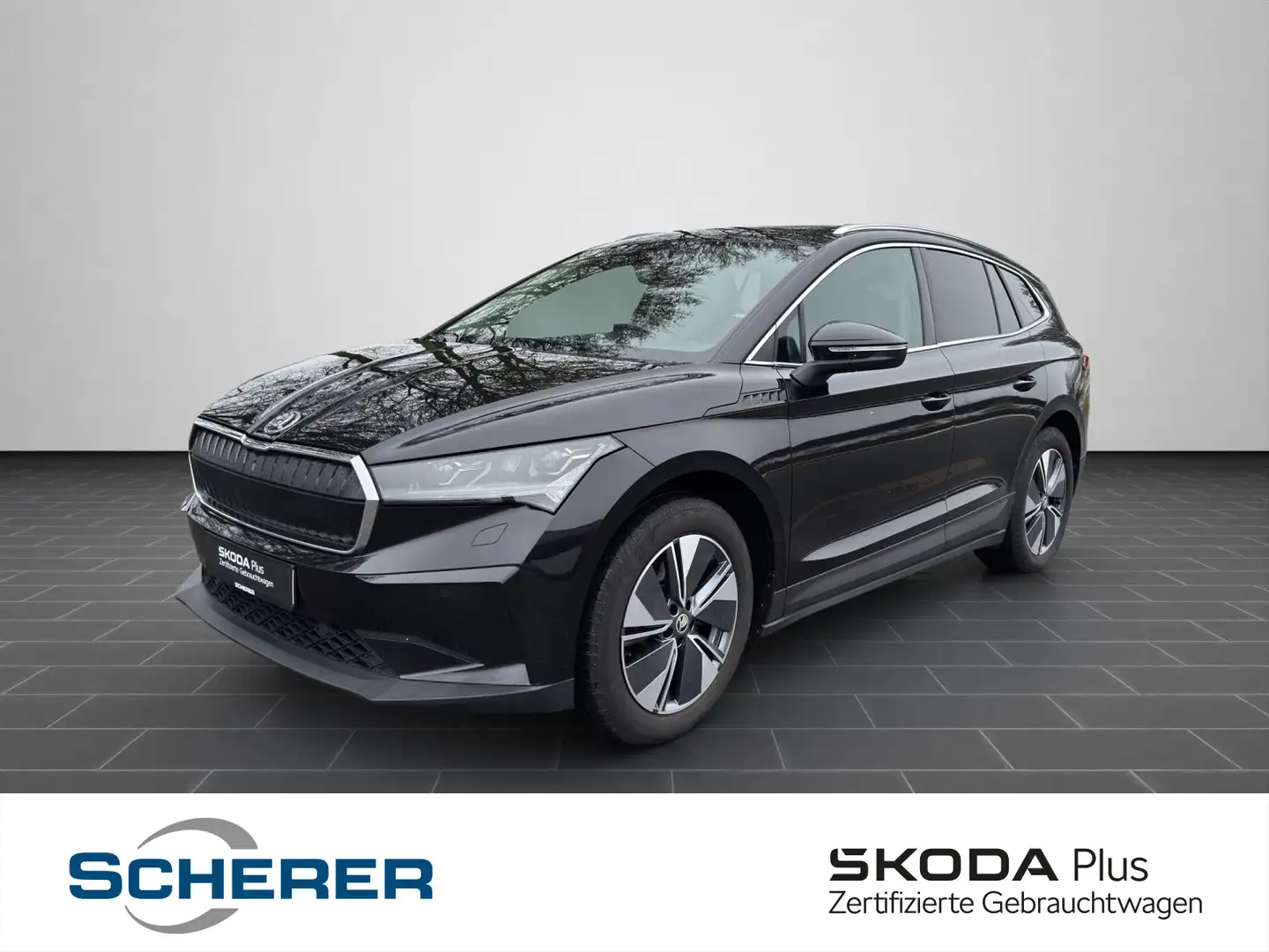 Skoda Enyaq iV 60 MATRIX NAVI WäPu. RFK ACC SHZ Noir - 1