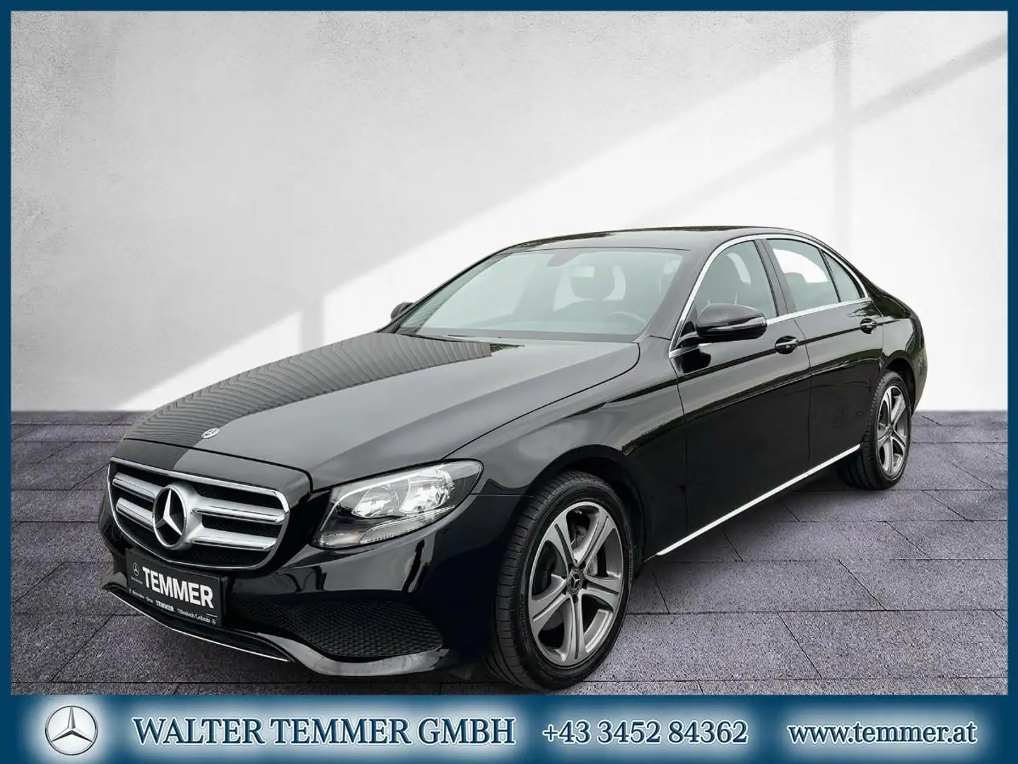 Mercedes-Benz E 200 d Limousine Avantgarde Tempomat Klima Negro - 1