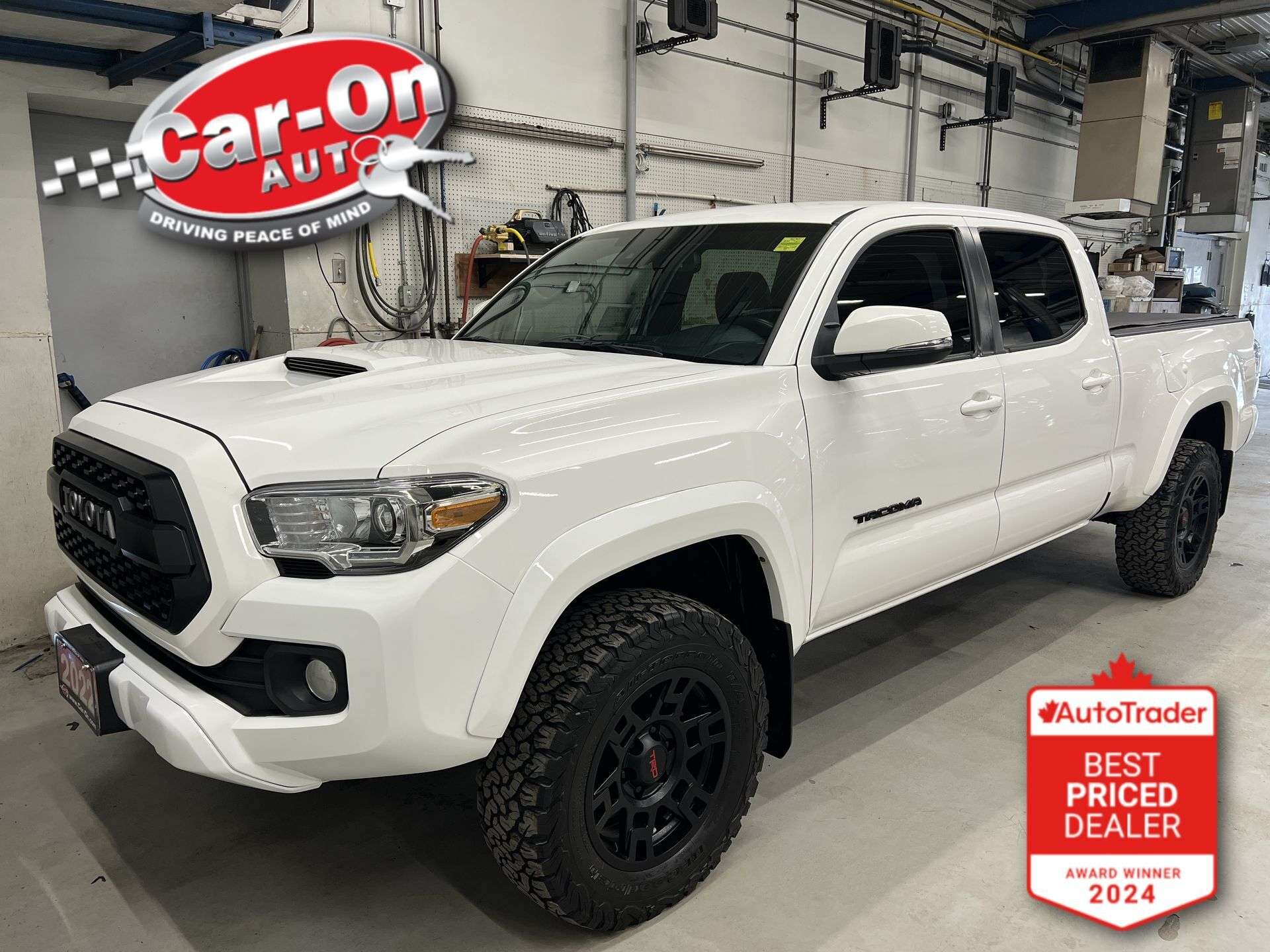 White 2022 Toyota Tacoma Pickup Truck Four-Wheel Drive Automatic