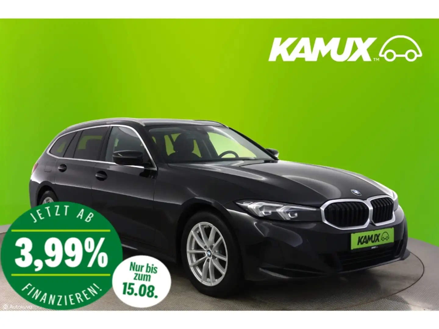 BMW 318 d Touring Steptronic+LED+NAVI+VIRTUAL+PDC Fekete - 1