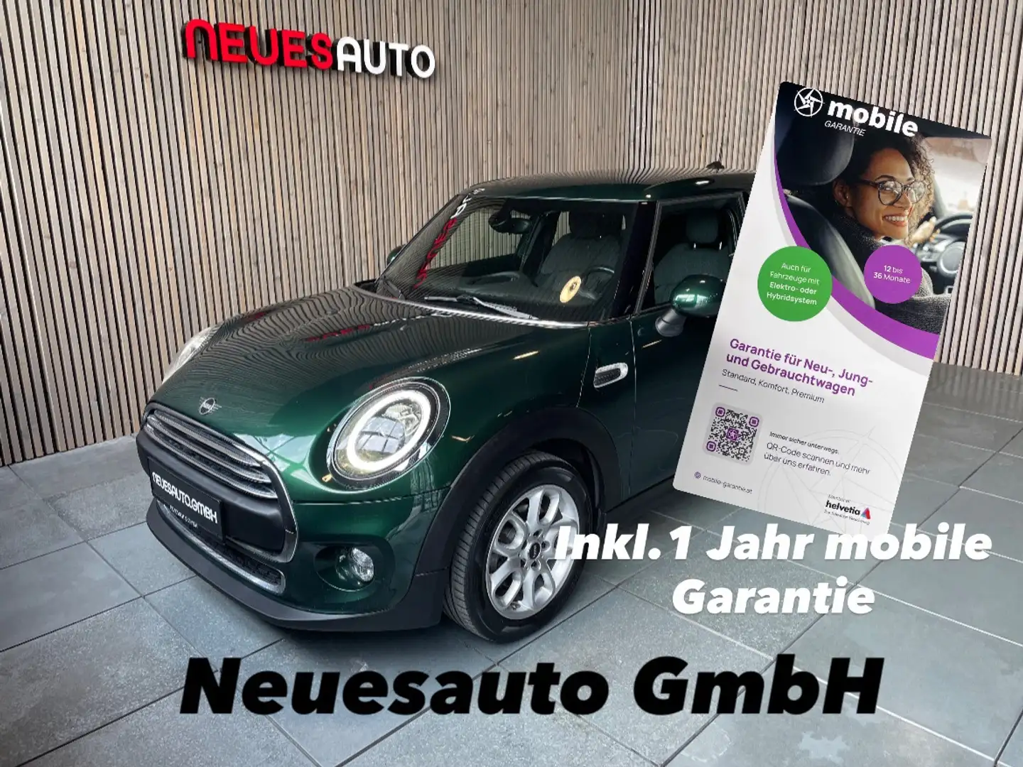 MINI One D F55 *Chili*1.Besitz*LED*Navi*Leder*Servicegepfl.* Grün - 1