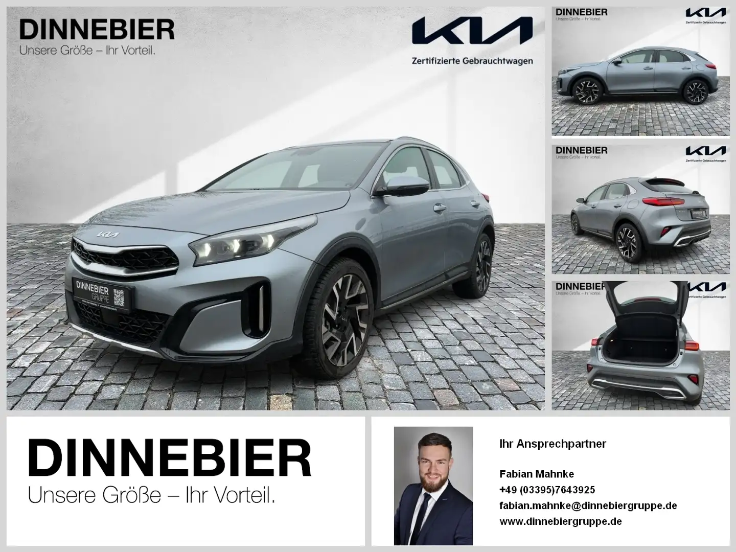 Kia XCeed 1.5T Spirit LED+Kamera+Navigation+SHZ Silber - 1