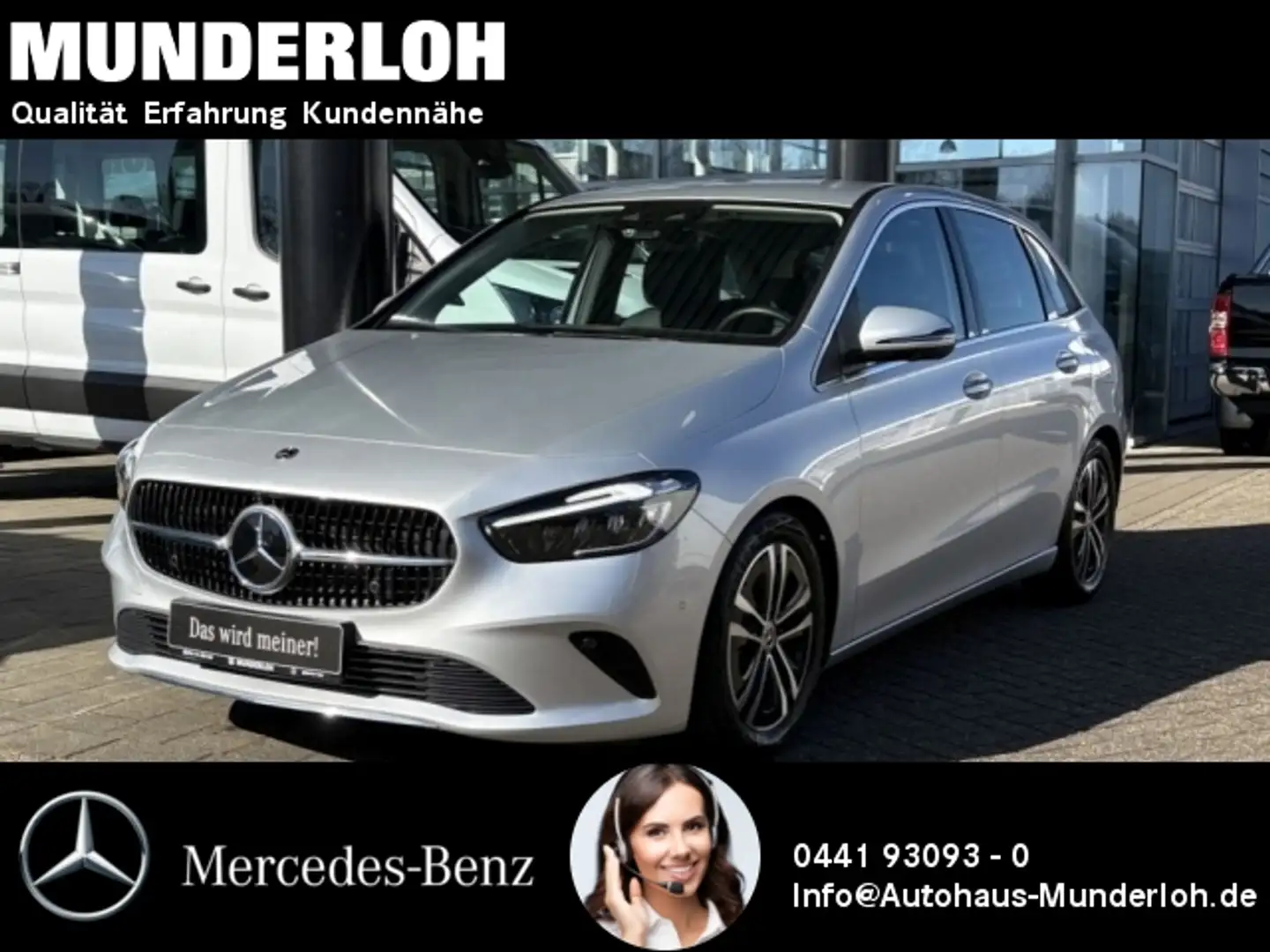 Mercedes-Benz B 200 d Progressive Line Advanced Plus+360° Zilver - 1