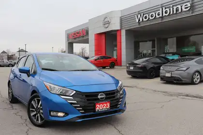 Blue 2023 Nissan Versa Sedan Front-Wheel Drive Automatic