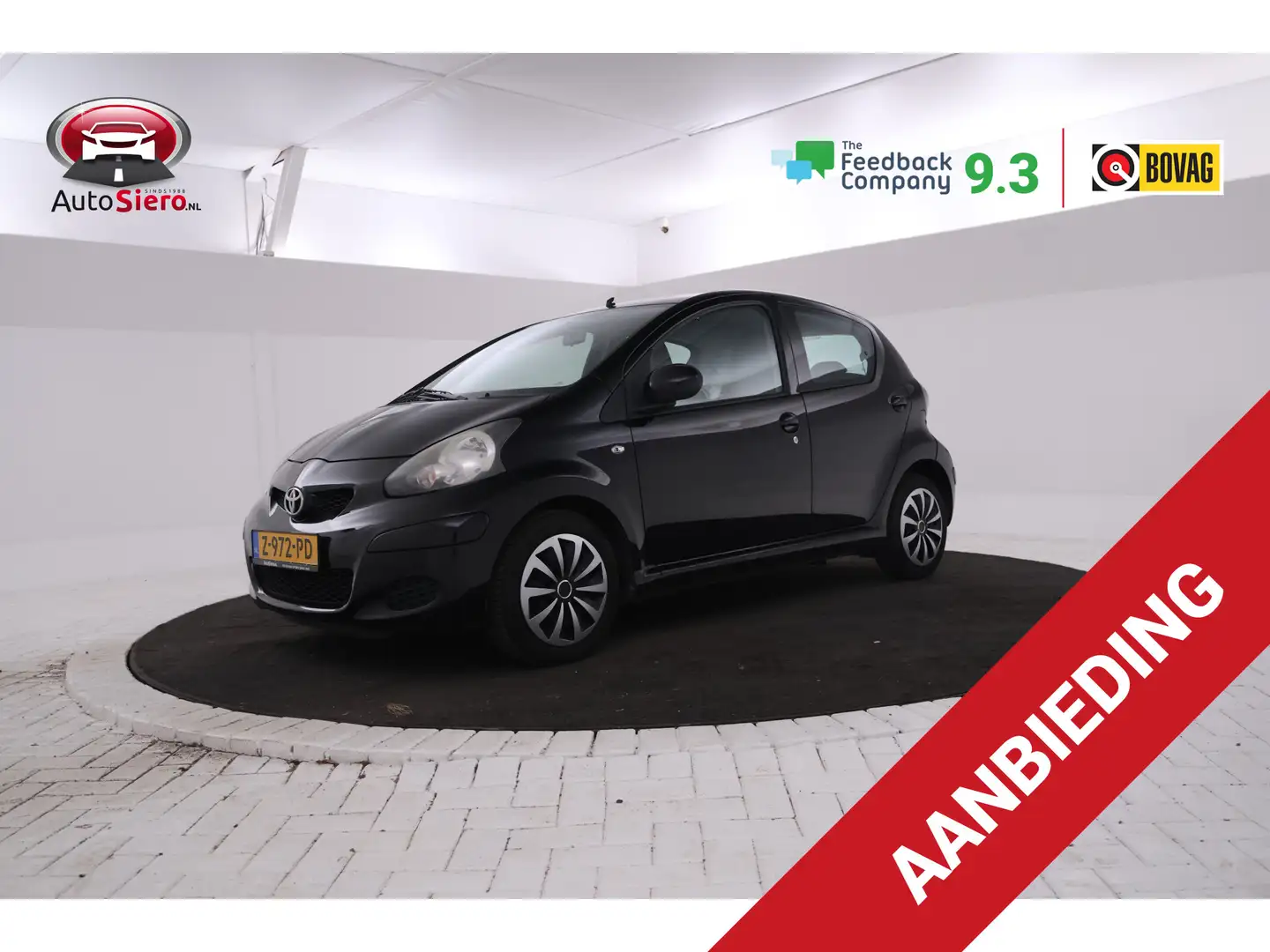 Toyota Aygo 1.0-12V Access 5 Deurs hb, centr. vergr. airco Air Noir - 1