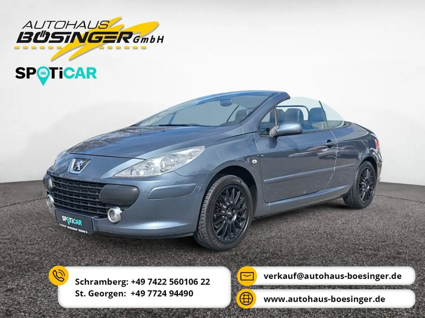 Peugeot 307 CC 2.0 JBL / 17"ATS-Alu / Windschott / 8-Fach Grau - 1