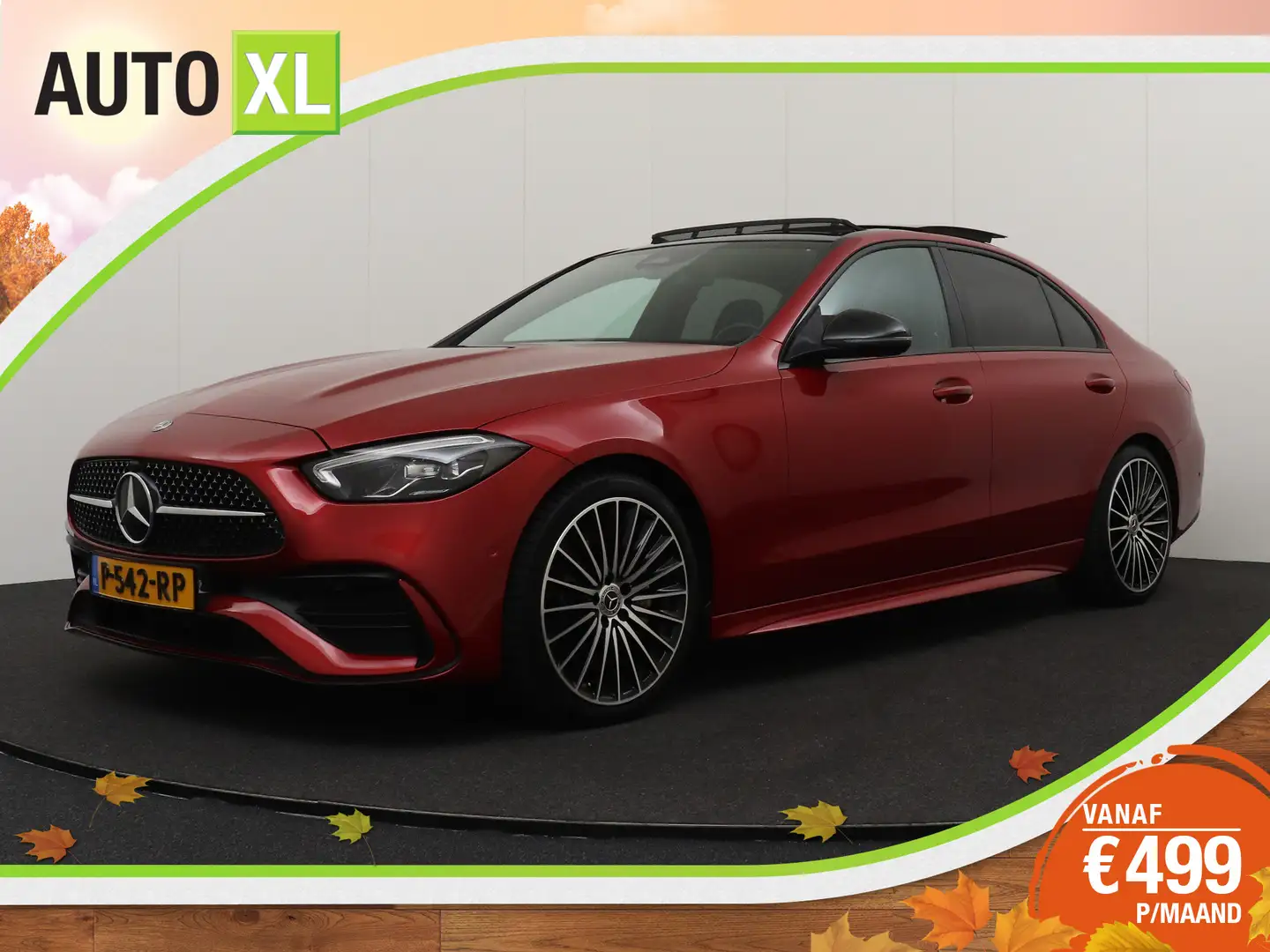Mercedes-Benz C 200 204 PK AMG Pano-dak Camera Leder 19'LMV LED Rouge - 1